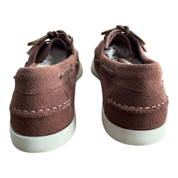 SEBAGO Docksides Portland Rough Out Shoes Dark Brown Men’s 11.5 Boat Shoe $179 main image 5